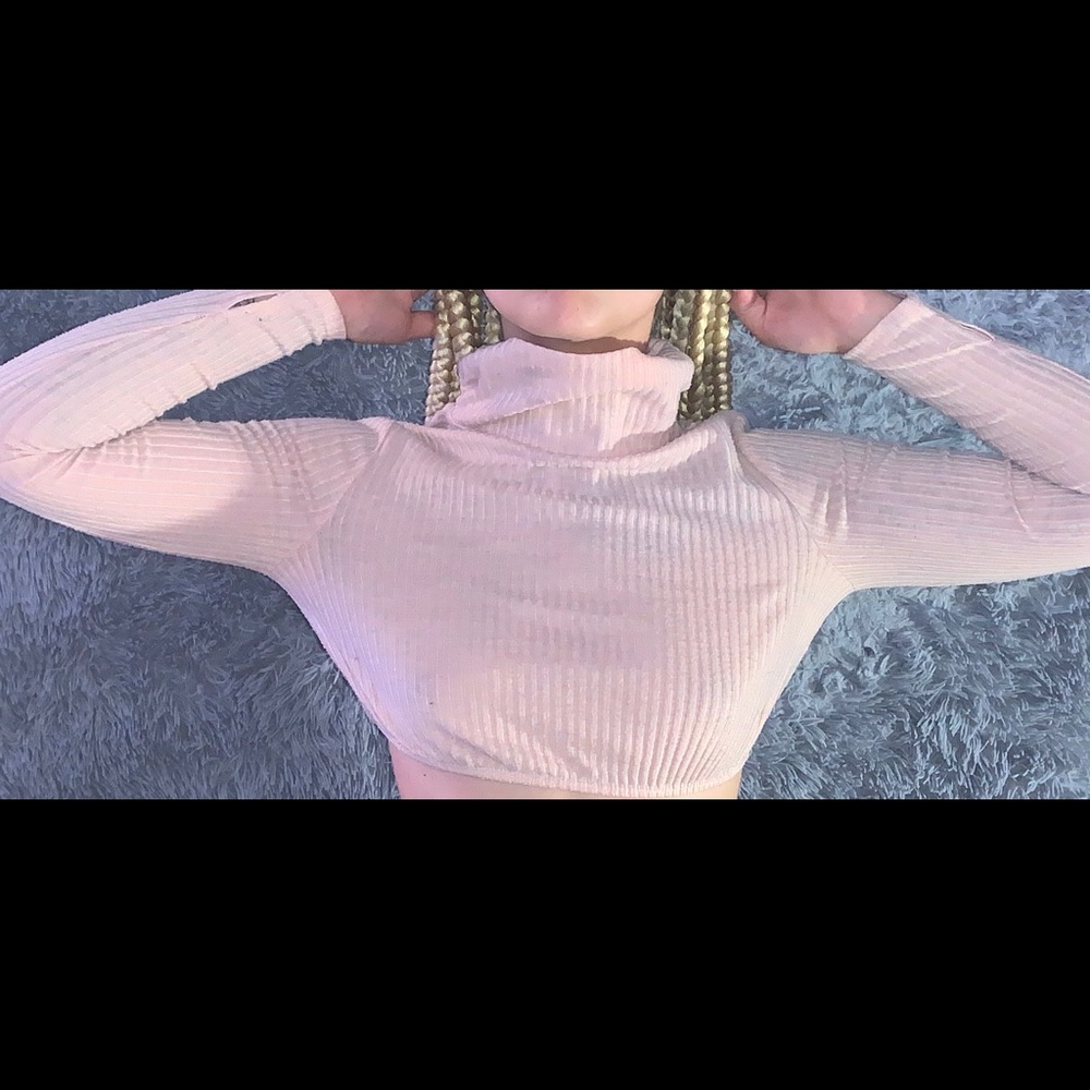 Long sleeve CROP turtle neck